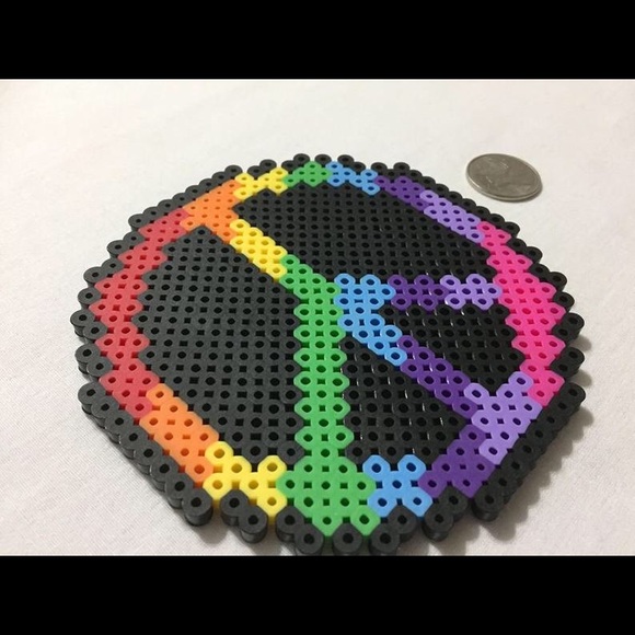 Large Rainbow Peace Sign Fridge Magnet Home Decor - Picture 4 of 8